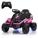 Pink Electric UTV for Big Kids with 12V Battery and Remote Control
