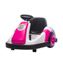 Pink Electric Go-Kart Bumper Car for Girls Ages 3 to 6