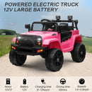 12V Kids Ride-On Truck with Remote Control, Power Wheels, and LED Lights