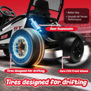 400W 24V Kids Electric Go Kart with Drift Function, Off-Road Capabilities, Roll Cage, 5-7.5 MPH