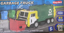 JOYIN 35-Piece Garbage Truck Toy Set with Lights, Sounds, and Friction Power