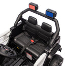 12V Electric Police Ride-On Car for Kids with Parental Remote, Bluetooth, and USB Music