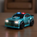 Maxx Action Chrome Rescue Vehicle Set: Firetruck, Police Car, and Helicopter