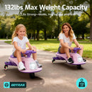 Gotrax Bluetooth Electric Wiggle Car for Kids Ages 3-8 with 12V Battery for 120 Minutes of Fun