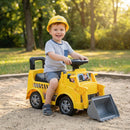 Dual Function Excavator Ride-On with Removable Trailer, Digging Tool, and Secret Seat Compartment