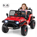 24V Kids Ride-On Car with Remote Control, Music, LED Headlights, and Spring Suspension