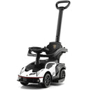 Lamborghini 3-in-1 Ride-On Push Car with Sound Features in White