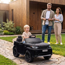 12V Kids' Ride-On Land Rover Electric Car in Black