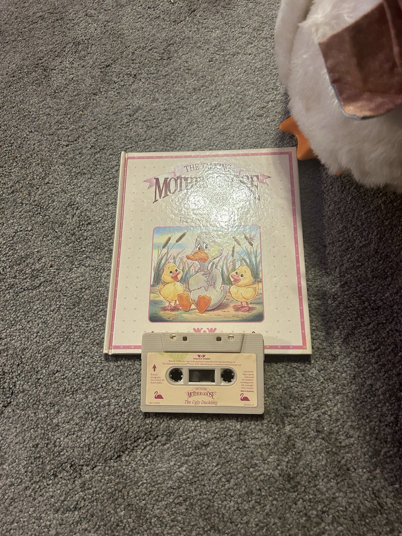 World of Wonders Talking Mother Goose Set with 2 Tapes and Books – Tested and Functional