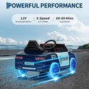 12V Kids Police Car Ride-On Toy with Remote Control