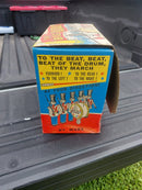 Vintage MARX The Big Parade Marching Soldiers Set with Guns and Drums - Complete and Untested