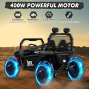 24V Electric 4-Wheel UTV Ride-On Car for Kids with Remote Control - Black