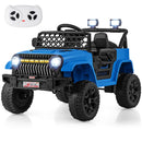 12V Children's Electric Truck with Parental Control, 3 Speed Settings, LED Lights, and Music Feature