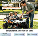 24V Rechargeable Battery for Kids Electric Ride-On Cars (24V7Ah)
