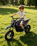 QWAYQ 36V Kids Electric Dirt Bike, 700W Peak Power, 15.5 MPH, 13.7 Mile Range