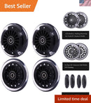 Enhance Your Ride-On Toy with a 4-Piece Polyurethane Light-Up Wheel Set