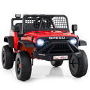 24V Kids Ride-On Car with Remote Control, Music, LED Headlights, and Spring Suspension