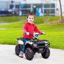 Electric Battery-Powered ATV Ride-On Car for Kids Ages 3-5 - White