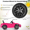 12V Licensed Maserati GranCabrio Ride-On Car for Kids with Remote Control and Lights in Pink