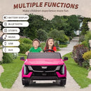 24V Pink Cadillac Electric Ride-On Car