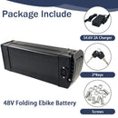 48V 20Ah Power Battery with 30A BMS, Charging Features, Safety Lock, and No Bottom Port