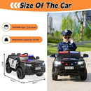 TOBBI 12V Police Electric Ride-On Car for Kids Aged 1-8