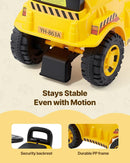 Fun Musical Excavator Ride-On Toy with Storage for Toddlers Aged 19-36 Months