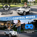 Electric G Wagon Ride-On Car for Kids with 12V Remote Control, 3 Speeds, Music & LED Lights