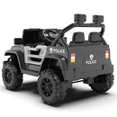 12V Electric Police Ride-On Car for Kids with Parental Remote, Bluetooth, and USB Music