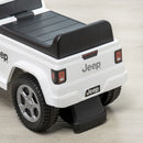 Aosom White Push Car for Kids with Engine Sounds and Horn, Ideal for Ages 1.5 to 3 Years