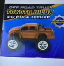 Grandex Toyota Hilux Adventure Truck with ATV & Trailer, Lights & Sounds 61313