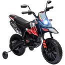 12V Red Aprilia Licensed Kids Motorcycle with Training Wheels