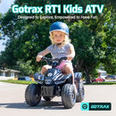 Gotrax RT1 Black Ride-On Toy for Toddlers Ages 1.5 to 4 with Safe 12V Lead-Acid Battery