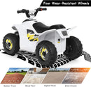 6V Electric Quad ATV for Kids with Forward/Reverse Function - White