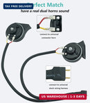 NEOGET 128dB Dual-Tone Automotive Horn Set with 1-to-2 Splitter