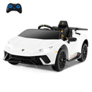 12V White Lamborghini Huracan Kids Electric Car