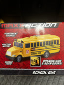 Max Action School Bus Toy with Lights and Sounds