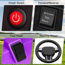 12V Kids Ride-On Power Wheels Remote Control Truck Vehicle Purple