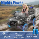 12V Electric Police Car for Kids with Parental Control