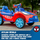 Spider-Man 6V Kids Ride-On Car with LED Lights and Water Cannon