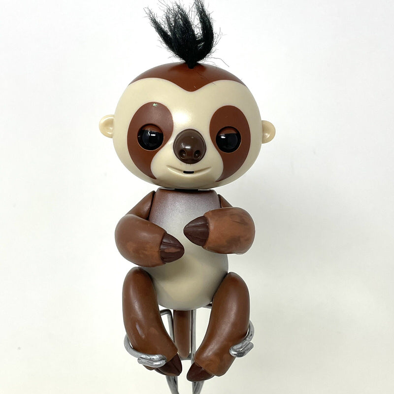 Interactive Talking Brown Baby Sloth Fingerling Toy with Motion