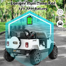 12V Dual-Seater Kids Ride-On Truck with Remote Control, LED Lights, and MP3 Player