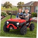 Crimson 2-Seater 24V Ride-On Vehicle for Older Kids - 4.97MPH - Red