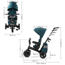 Kinderkraft EASYTWIST 5-in-1 Tricycle with 360° Swivel Seat in Green