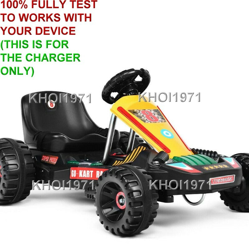 AC Charger Adapter for 6V Battery Ride-On Go Kart with 4 Wheels TY563824