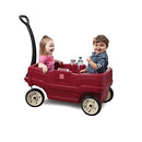 Children's Ride-On Wagon, Sturdy Plastic Alternative with Safety Seat Belts
