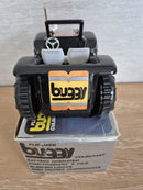Classic Black Battery-Operated Tumble Buggy with Blinking Headlights and Original Box