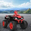 12V Electric Ride-On ATV for Kids with LED Lights and Music - Red
