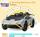 24V Licensed Lamborghini STO Electric Ride-On Car for Toddlers