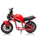 Children's Electric Motorcycle with 24V 300W Power and 14" Wide Tires, Speed Up to 11.18 MPH